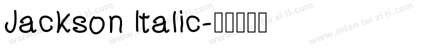 Jackson Italic字体转换